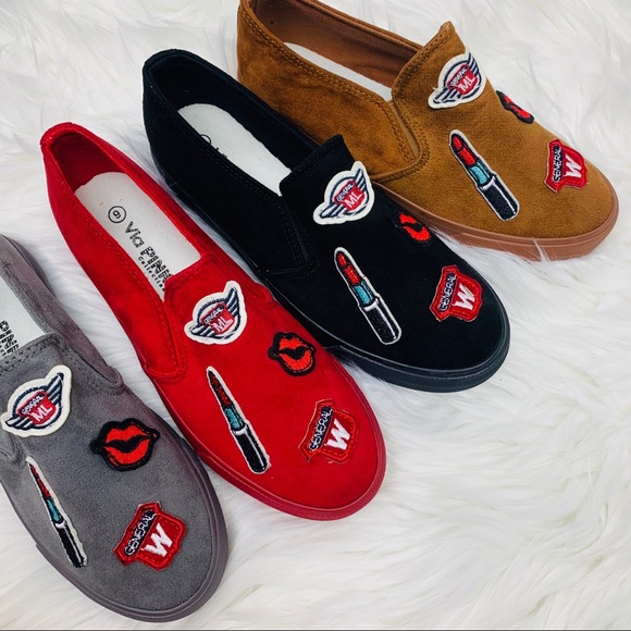 Camel suede patch slip on - Picture 7 of 7